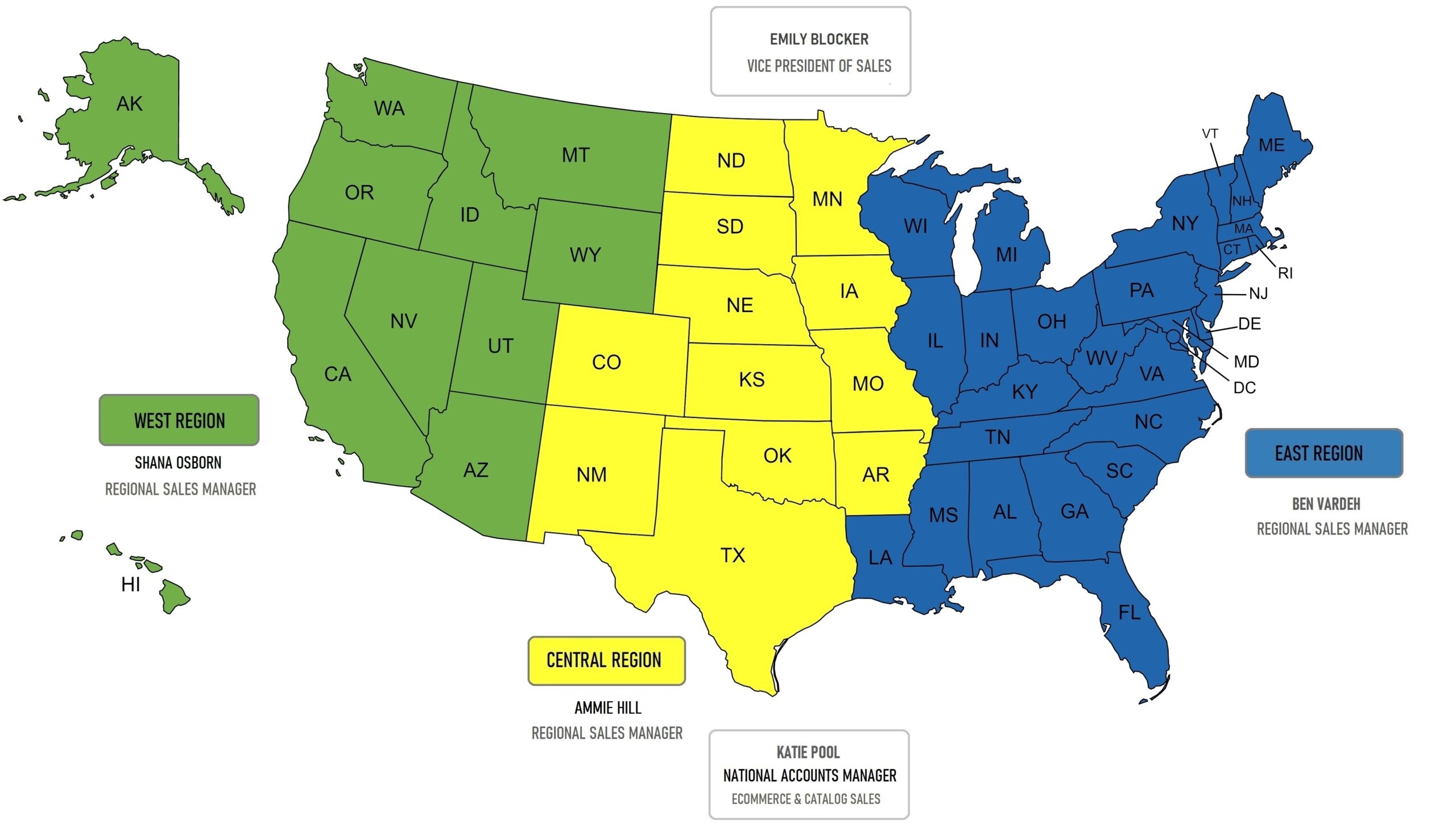 PARAGON FURNITURE REGIONAL SALES MANAGERS - 07-01-24